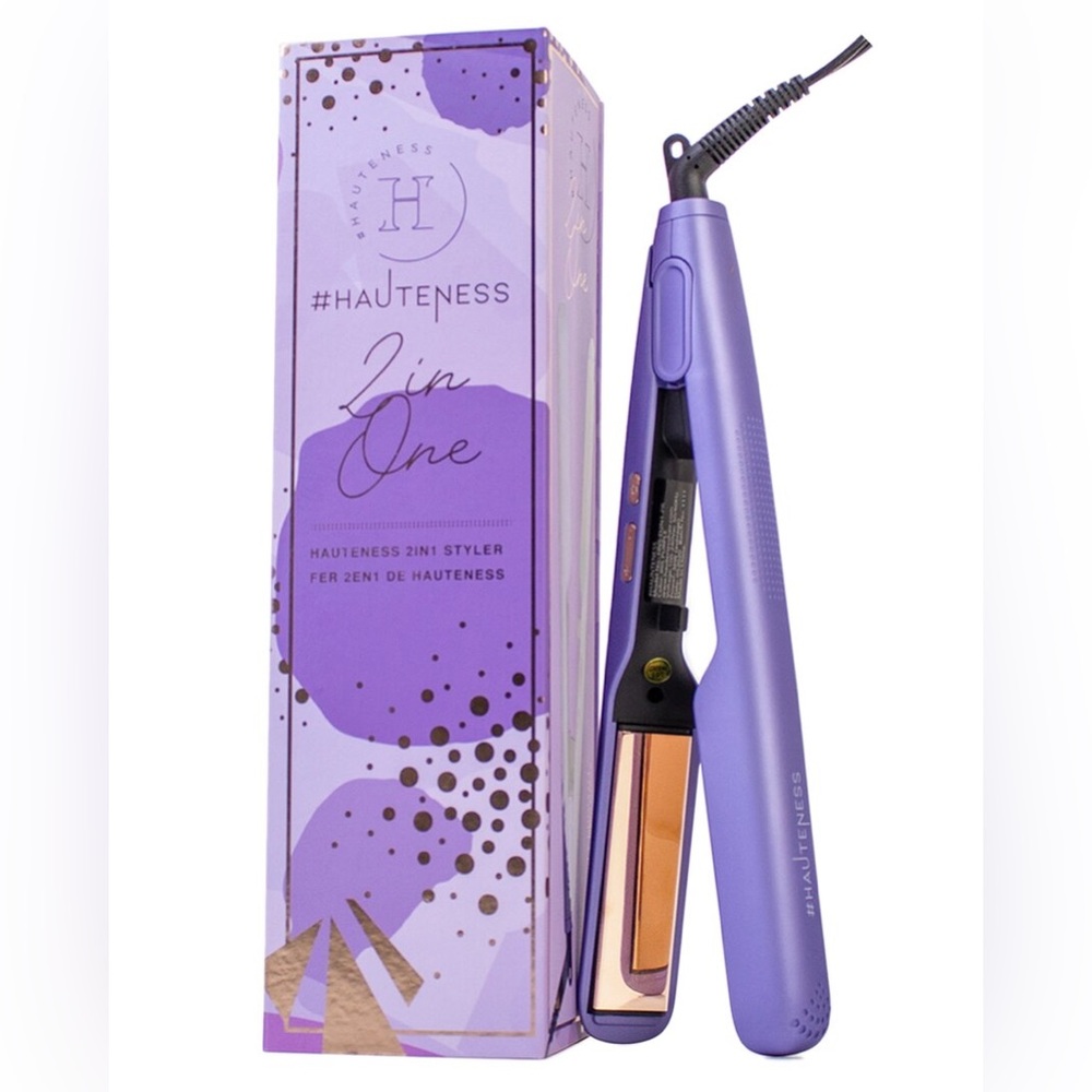 HAUTENESS UNISEX 24.6OZ 2INONE DIGITAL ROSE GOLD TITANIUM STRAIGHTENER